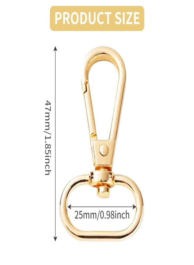 TARINI Bag Hooks for Handbags, Bag Hook, Lobster Clasps, 8 Pcs Metal Swivel Snap Hooks - Universal Rotating Purse Hooks for Bags, DIY Accessories - Image 2