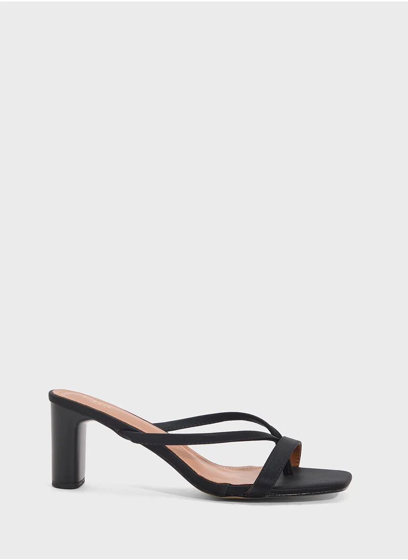 ELLA High Heeled Mule Sandal