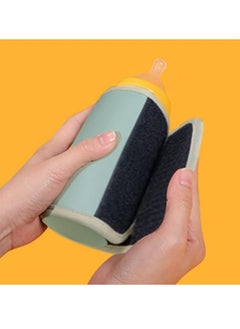 عربست سخان زجاجات الأطفال قابل للتعديل درجة الحرارة، سخان حليب الأطفال USB مع شاشة رقمية، تسخين كهربائي (أخضر)  - Image 2