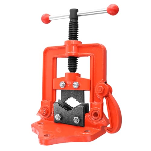 HOIGON 2 PCS 0.4 to 2.4 Inch Bench Pipe Vice, Forged Heavy Duty Forged Pipe Yoke Vise, Pipe Plumbing Vise Tools for Fixing Pipes, Fits 0.4 to 2.4 Inch(10-60mm) - Image 4