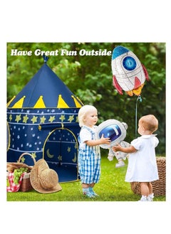 ماركة غير محددة خيمة لعب قلعة الاميرة المنبثقة من TOYS-EGYPT، خيمة لعب محمولة قابلة للطي للاستخدام الداخلي والخارجي (كحلي) الحجم (الارتفاع 135)* العرض 105  - Image 3