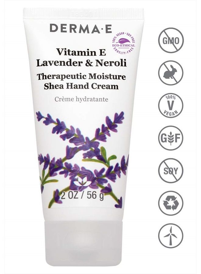 derma-e derma e Vitamin E Lavender & Neroli Therapeutic Moisture Shea Hand Cream, Aqua - Image 5