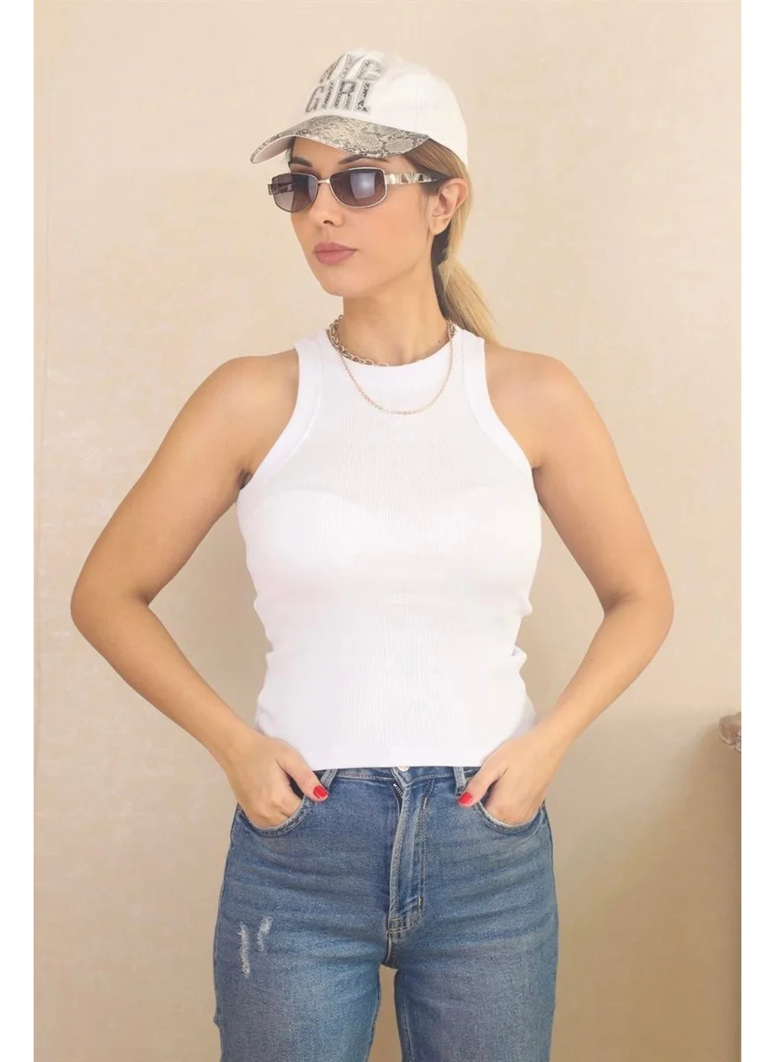 ريتنيس Women's 3-Piece Premium Cotton Ribbed Undershirt White, Black, Beige