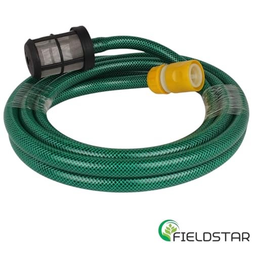 FIELDSTAR High-Pressure Washer Inlet Pipe (8 Feet) with Water Filter & Quick Connector | Compatible with Shakti Technology, Aimex, Starq, Agaro, JPT & More - Image 2