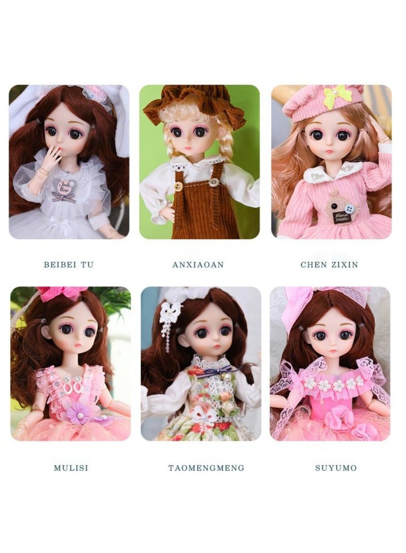 EHOME 30cm Barbie Doll Toy Girl Dress up Doll Kawaii A - Image 4