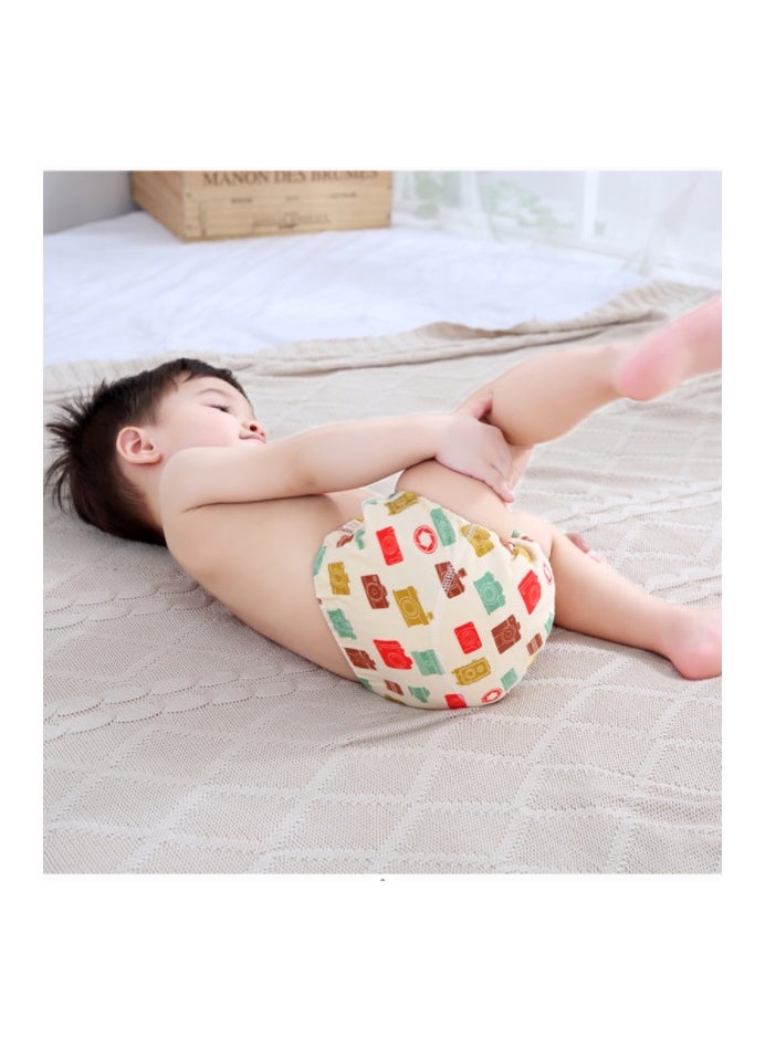 joybuy - 4 Pack Size M Potty Training Pants, Breathable Potty Training Underwear, Unisex Toddler Training Underpants for 0-3 Years Boy and Girls Strong Absorbent Cotton Training Pants - Image 1
