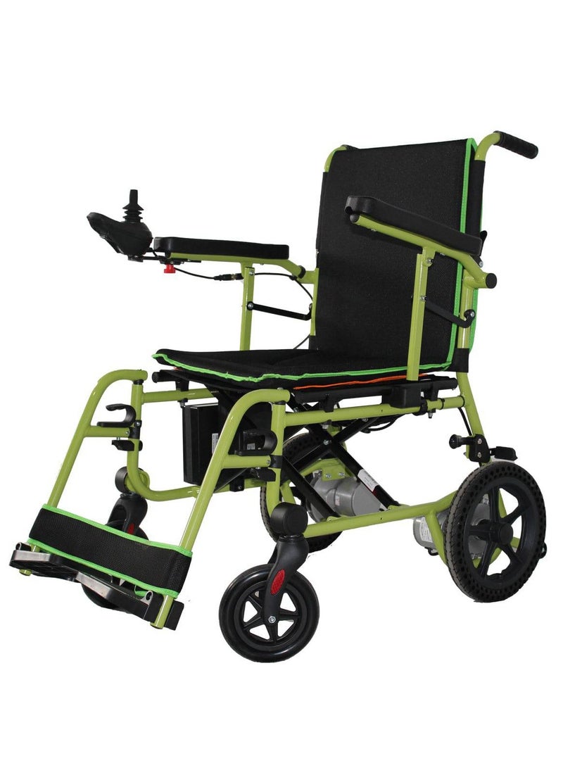 مرقمة كرسي متحرك خفيف الوزن بمحرك متين بدون فرشاة للاستخدام المطول وهيكل حديدي متين - Image 1