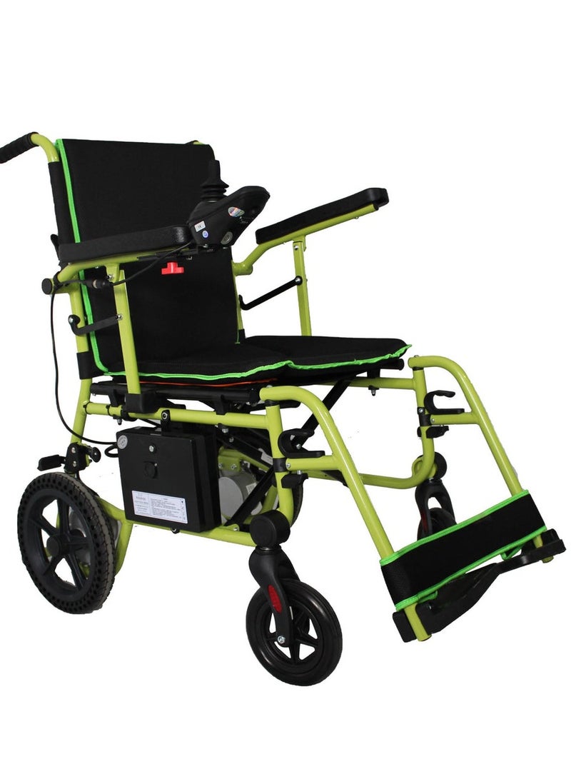 مرقمة كرسي متحرك خفيف الوزن بمحرك متين بدون فرشاة للاستخدام المطول وهيكل حديدي متين - Image 2