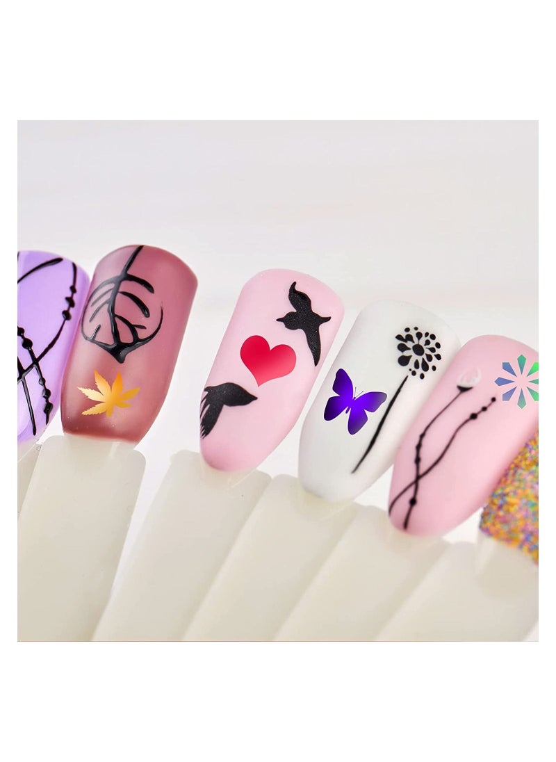 Y&D - 12 Pcs Nail Pen Art Graffiti Waterproof Polish Quick Dry Painting DIY Abstract Lines for Portable Tip Draw Equipment (12 Colors) - Image 1