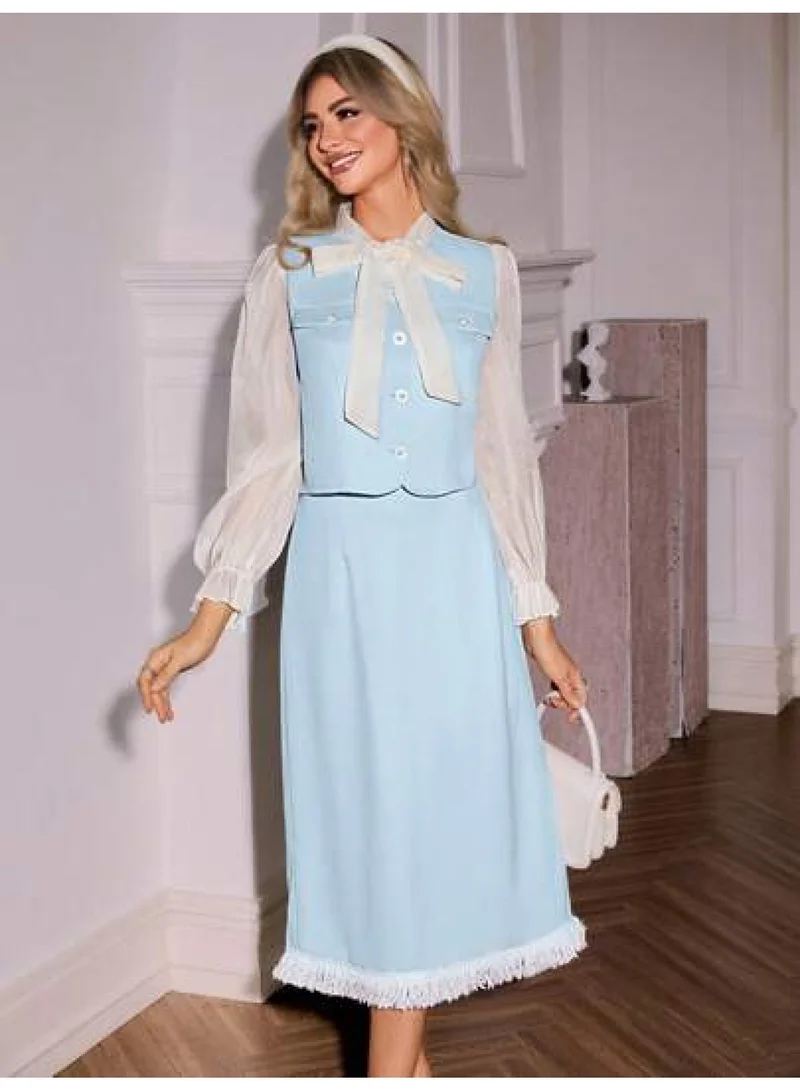 SIMPLEE Women's 2-Piece Outfit Set - Matching Top & Skirt for Stylish Look