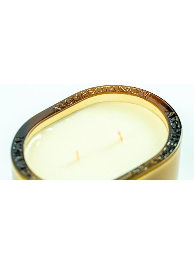 ALLURE Jar Candle 400g | Vanilla & Musk Scented Candle | Botanical Wax Aromatherapy Candle | Long Lasting Clean Burn | Luxury Home Fragrance Gift for Living Room - Image 5