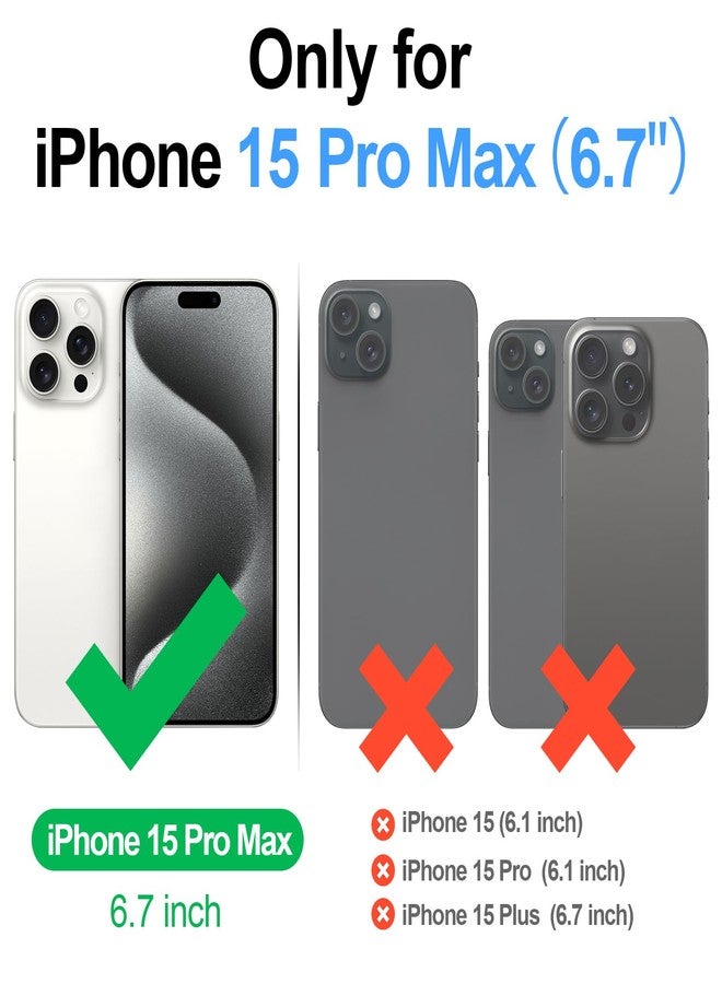 Antsturdy - for iPhone 15 Pro MAX Wallet CaseÃ€RFID Blockingã€' PU Leather Phone Case Women Men Flip Protective Case Anti-Shock with Strap Cremall - Image 2