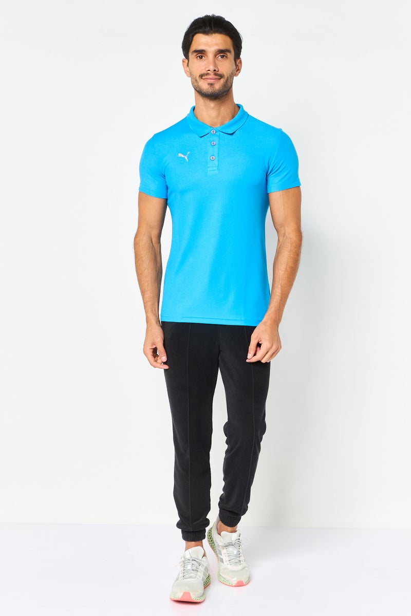 PUMA Men Sportswear Fit Short Sleeve Outdoor Polo Shirt, Blue - Image 2