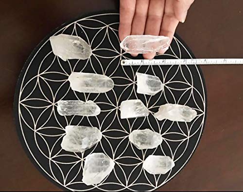 JIC Gem 1 Lb Natural Clear Quartz Crystals Points Bulk Stones and Crystals High Energy Raw White Quartz Crystals Healing Rough Stones Natural Quartz Cluster with Box - Image 5