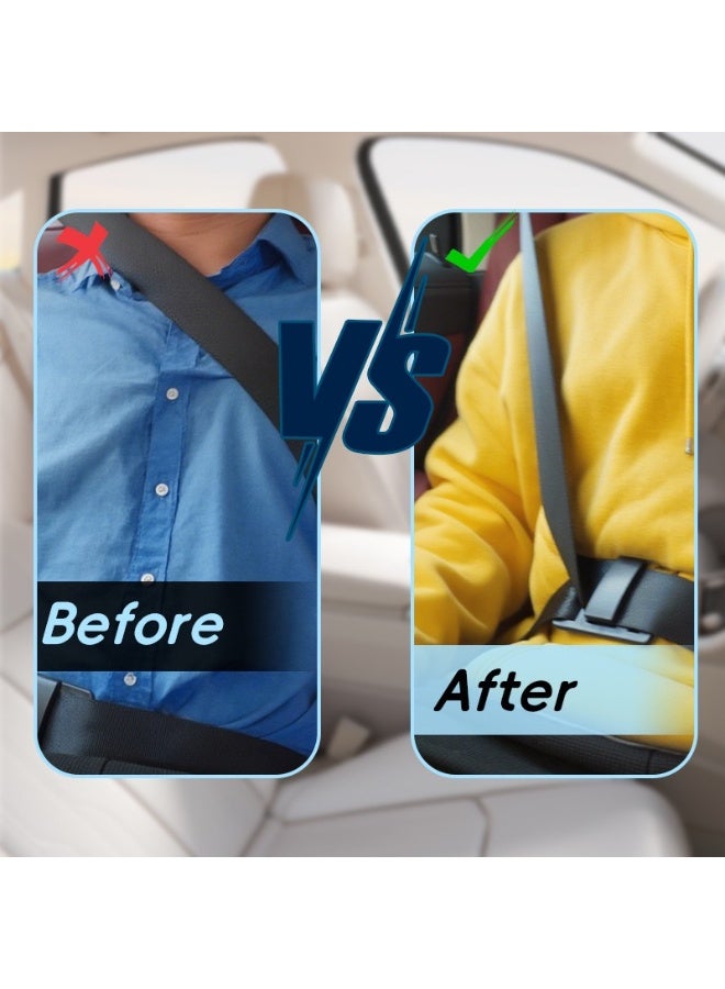 عبوة من قطعتين لضبط حزام الأمان لتقليل انزلاق حزام الكتف حول الرقبة وتقليل تهيج الرقبة - Image 4