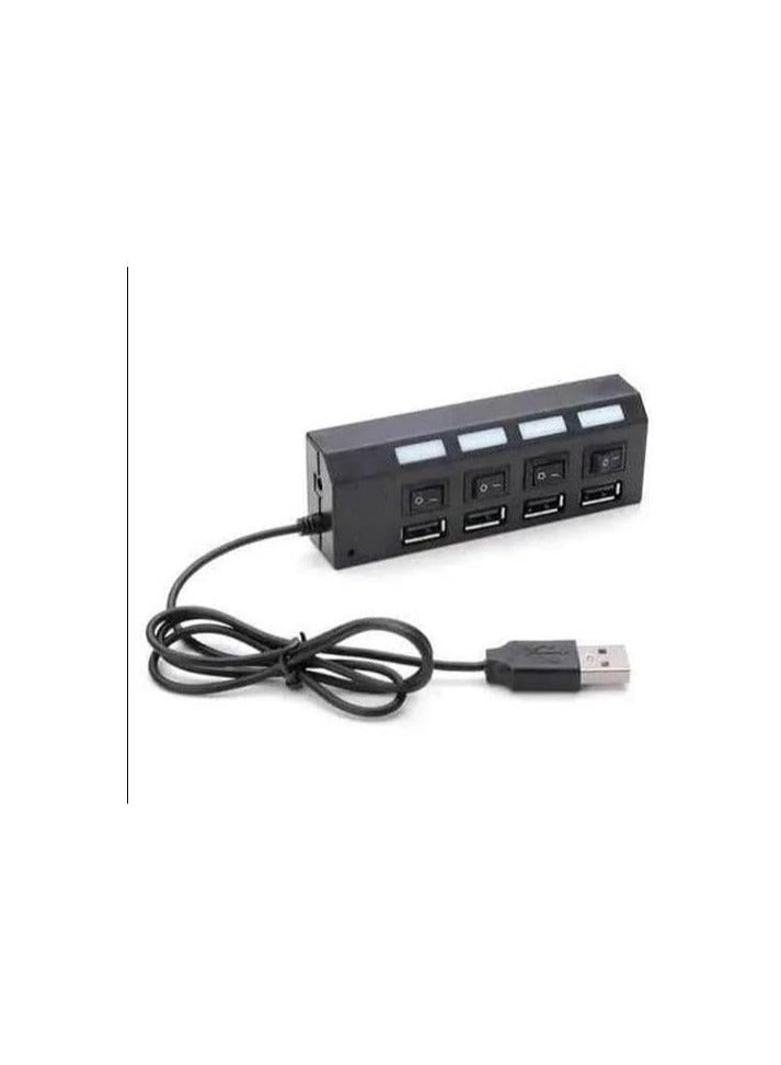كراش كراش موزّع USB – 4 منافذ، سرعة عالية USB 2.0  - Image 2