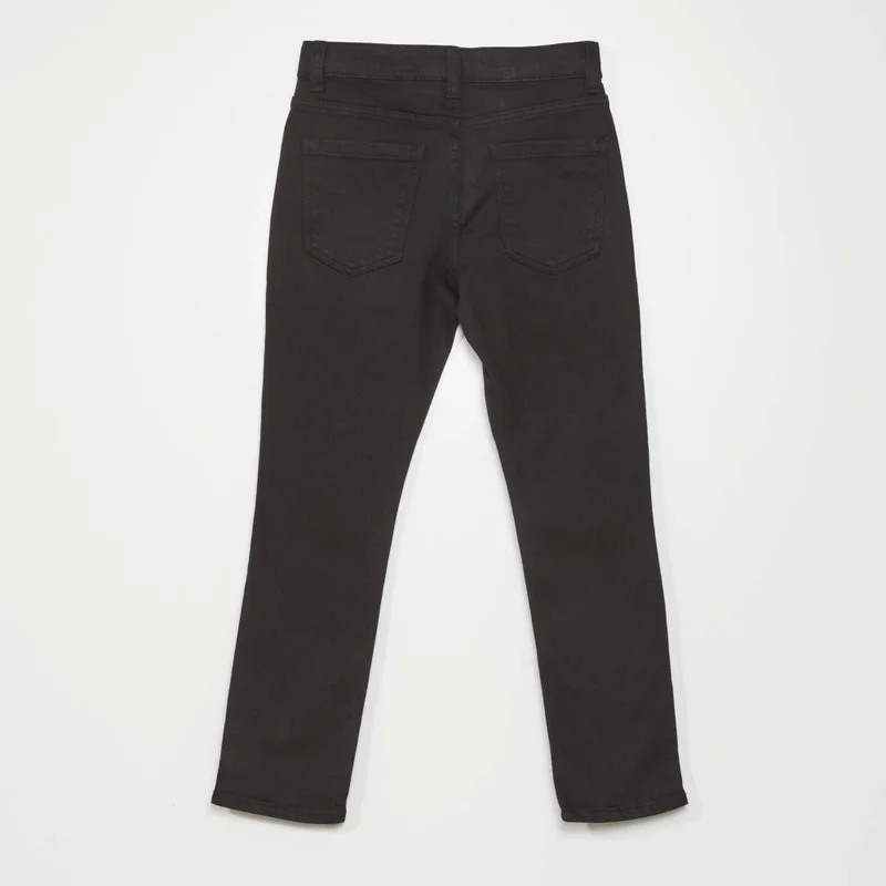 Kiabi Slim-Fit 5-Pocket Jeans Black