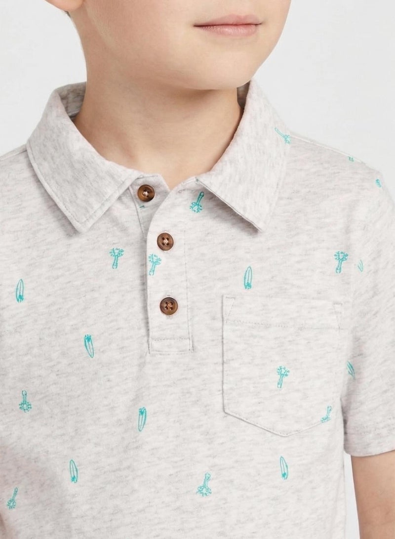 carter's Kids Printed Polo - Image 3