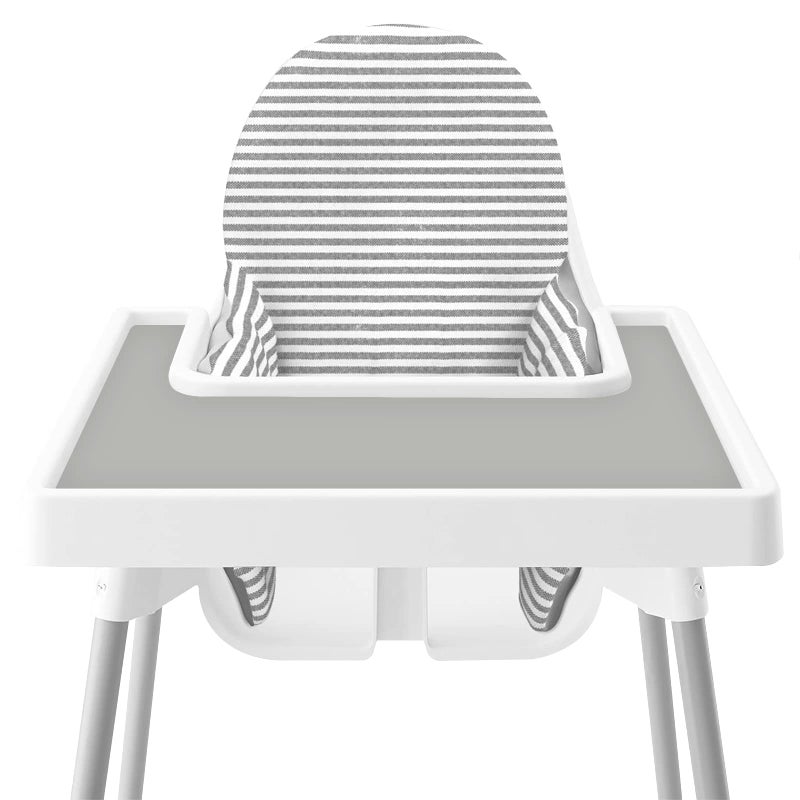 Mintlyfe High Chair Placemat for IKEA Antilop Baby High Chair, Silicone Tray Finger Foods Placemat for Boys and Girls, Babies, Toddlers (Light Gray) - Image 2