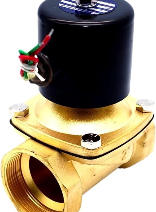 2W Water Air Gas Solenoid Valve Normally Closed Brass 1 2 Inch NPT 24VDC - Image 5