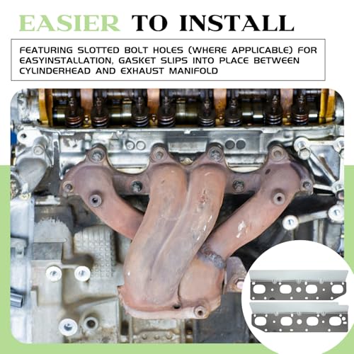 Datanly Exhaust Manifold Gasket Set with Bolts and Studs Exhaust Manifold Hardware Gasket Kit Compatible with Ram 5.7l with Bolt Studsv8 2009-2020 1500 2500 3500 Engines(Complete Left + Right) - Image 5