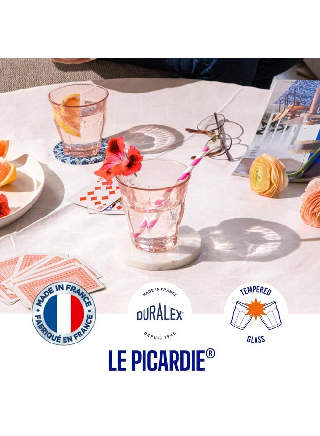 Duralex® Picardie Pink Glass Tumbler 250ml Set of 4 Glasses - Image 3