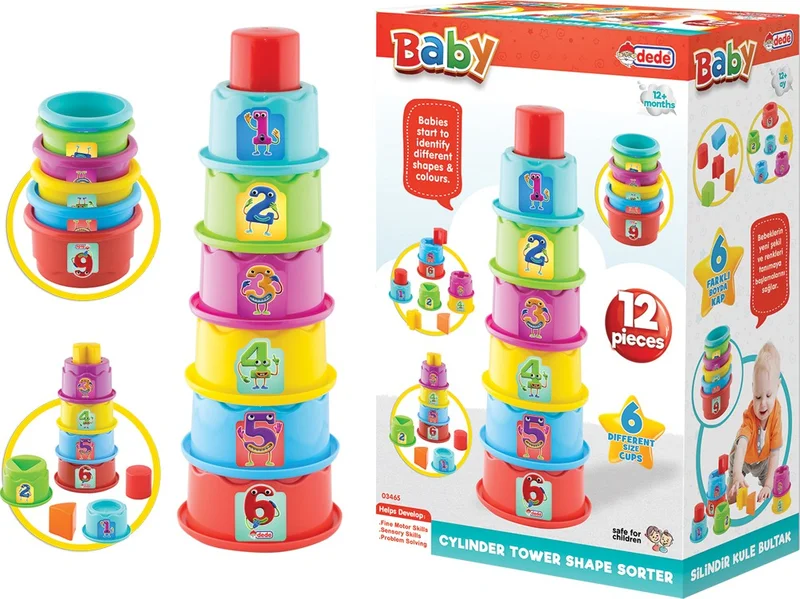 dede 12 Piece Cylinder Tower Bultak 4653