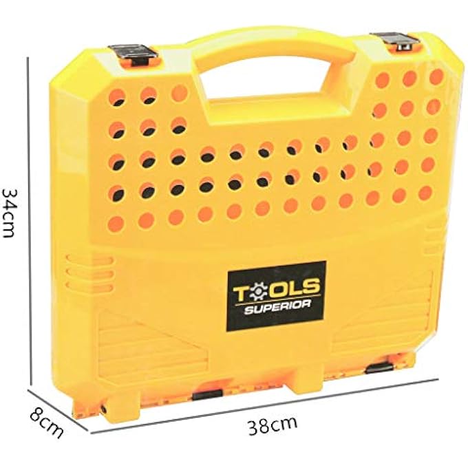 2 IN 1 DELUXE TOOL PLAY SET DRILL SCREWDRIVER REPAIR KIT TOY PORTABLE PRETEND PLAY TOOLS BOX AND TOOLS TABLE SET PUZZLE TOOL TOY SET FOR KIDS 57 PCS ACCESSORIES - Image 5