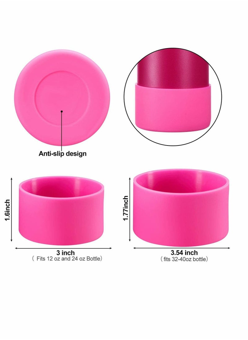 Generic - Protective Silicone Boot for Water Bottle, 5 Pieces Silicone Flex Boot for Sports Water Bottles Compatible with Hydro Flask/Takeya/MIRA/Iron Flask - Image 1