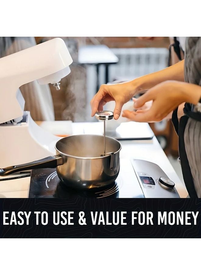 Medium Analog Probe Thermometer 0 300C High Precision Instant Read Non Slip Clip - Image 2