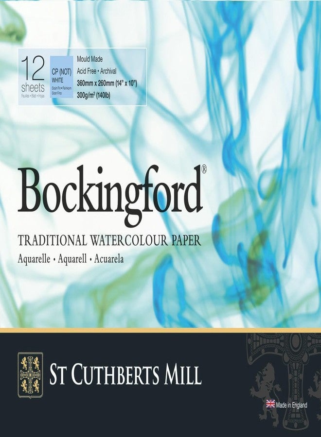Bockingford 300gsm Glued Watercolour Pad 14" x 10" (360 x 260mm) - Image 1