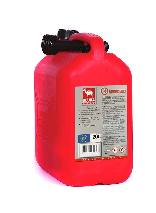 Deura Plastic Petrol Can 20L - Image 1