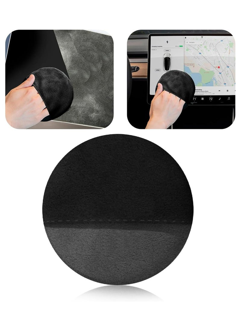 Oasisgalore Car Screen Cleaner - Touch Screen Wipes with Microfiber Cloth for Dashboard and Display - Portable Cleaning Tool for Car Interior (Round)  - Image 1