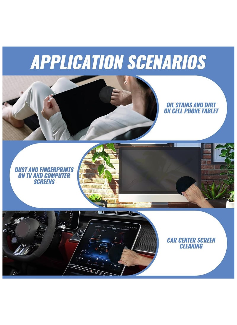 Oasisgalore Car Screen Cleaner - Touch Screen Wipes with Microfiber Cloth for Dashboard and Display - Portable Cleaning Tool for Car Interior (Round)  - Image 3