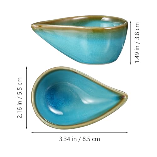 KALLORY Essential Oil Mixing Dish, Ceramic Facial Mask Mixing Bowl Aroma Oil Holder Small Spa Dishes for Salon - Image 2