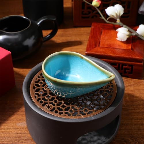 KALLORY Essential Oil Mixing Dish, Ceramic Facial Mask Mixing Bowl Aroma Oil Holder Small Spa Dishes for Salon - Image 5