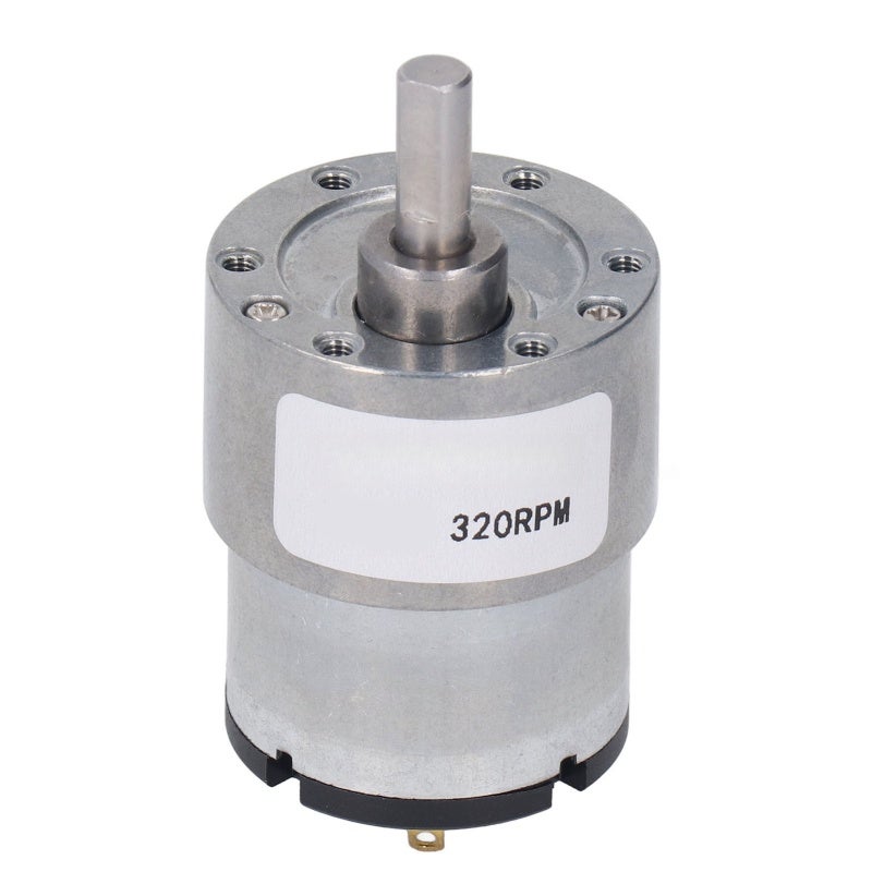 DC Gear Motor Aluminum Alloy Shell Rustproof Low Friction Brass Coil Reversible Worm Gear Motor 24V 66RPM - Image 1