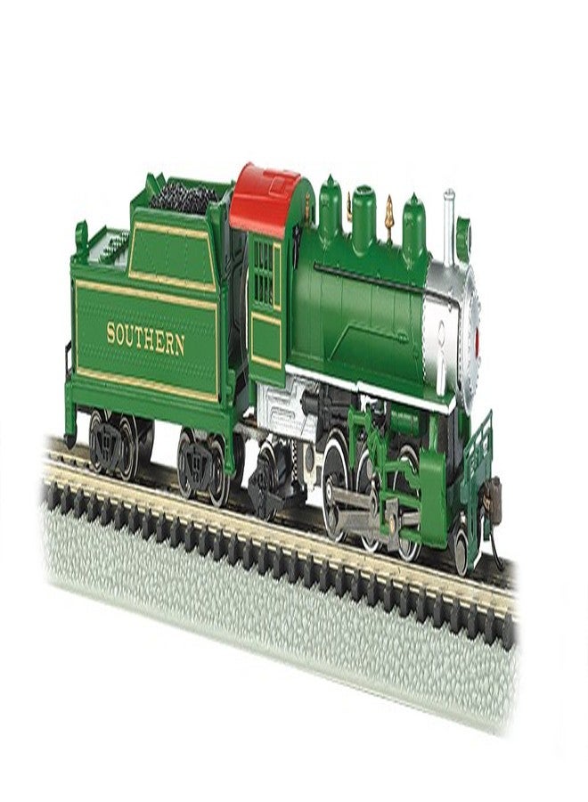 Bachmann Industries Prairie 2-6-2 Locomotive and Tender Southern Train Car, Green, N Scale - Image 1