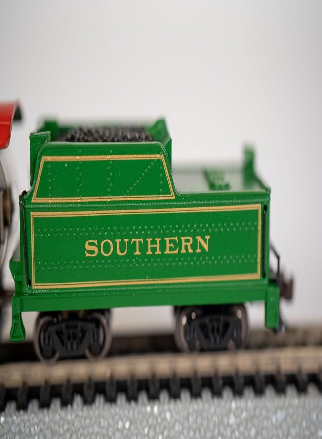 Bachmann Industries Prairie 2-6-2 Locomotive and Tender Southern Train Car, Green, N Scale - Image 3