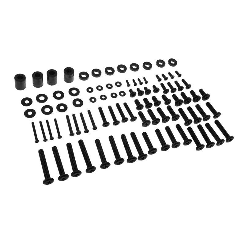 أسود 88 قطعة براغي تثبيت التلفزيون مجموعة أدوات تثبيت الحائط لحامل الشاشة - Image 1