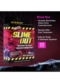 Fritz Aquatics Slime Out Treatment for Stains from Red Cyanobacteria in Fresh or Saltwater Aquariums (20-Count) - pzsku/Z98A5EA4241FFD64417E7Z/45/_/1737031583/87940795-8014-4af0-a791-de7f1c01baf9