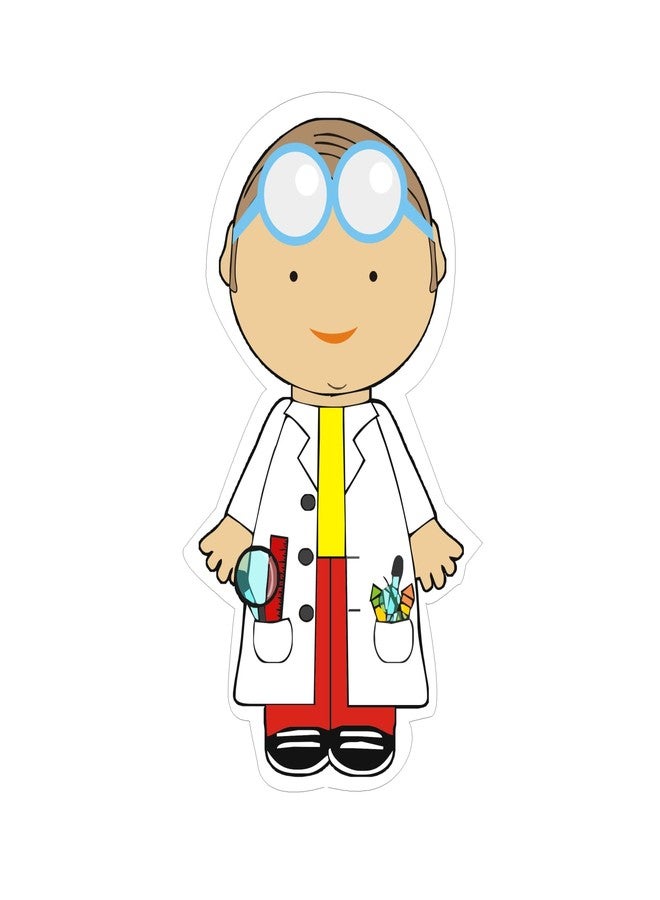 PrettyurParty Pretty UR Party Mad Scientist Theme Paper Cutouts for Birthday Parties, Science Party Supplies décor, Scientist Birthday Party Decoration Cut-Outs (10 pcs) - Image 2