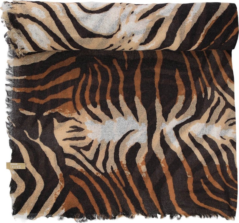 Hatem Saykı Hatem Sayki Sayki Woman Patterned 100% Wool Shawl - Image 2
