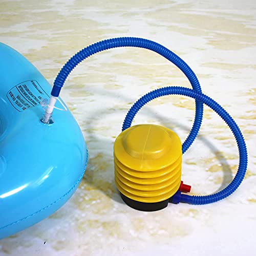 Homava Portable Foot Air Pump with Hose, Plastic Labor-Saving Air Inflatable Pump for Sports, Mattress, Inflatable Boat, Exercise Ball, Balloon, Swimming Ring, Pool Toys, Multicolour - Image 4