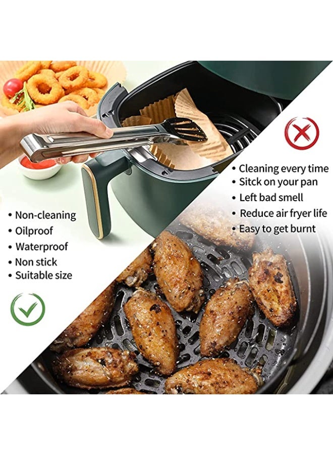 SKAFA Air Fryer Liner Round 16CM 100 Pcs | Air Fryer Paper Plate, Baking Paper, Parchment Paper, Non-Stick Oil-Proof. - Image 3