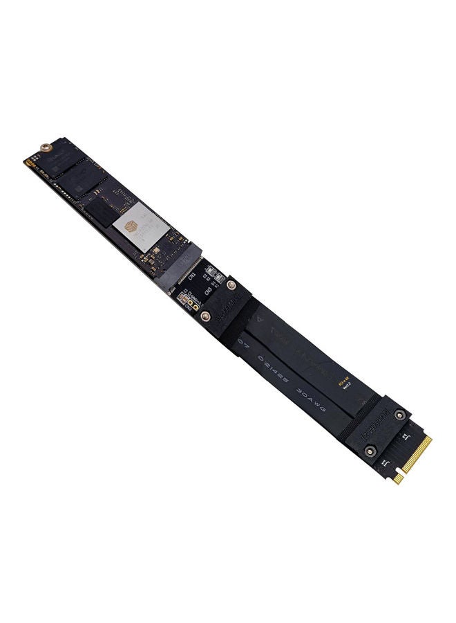 M.2 NVMe SSD Solid State Drive Extension Cable Black - Image 1