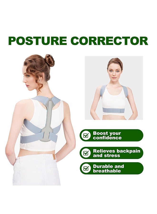 Generic Posture Corrector for Men and Women,Invisible Back Brace for Hunching and Bad Posture,Relieve Shoulder and Neck Muscle Pain,Adjustable Posture Brace for Upper Back Support (Large)  - Image 3