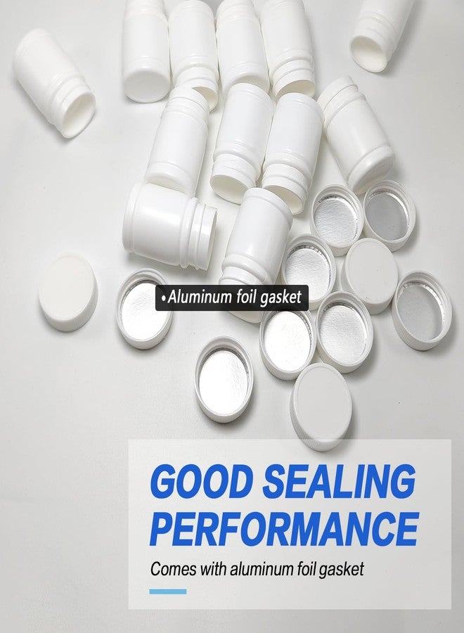 Elandy 24pcs Empty Portable Plastic Powder Bottles Container Holder Case White (30ml) - Image 4