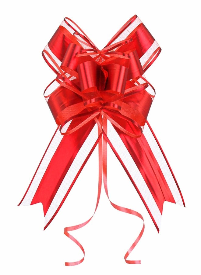 WEWILUCK Gift Bows for Presents, 15PCS Red Bows for Gift Wrapping, 6 Inch Gift Bows with Ribbon for Christmas, Hanukkah, Birthday, Any Occasion - Image 1