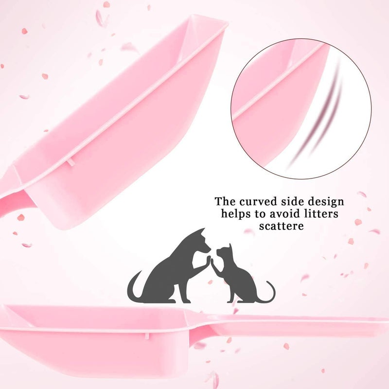 Bingcute Cat Litter Scoop, Plastic Kitty Litter Pet Shovel, Cat Sand Sifter, Dog Poop Scooper Sieve Set Cleaning Products Toilet, Food Feeder Shovel Scoop Set 3 PCS - Image 5